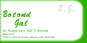 botond gal business card